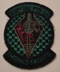 USAF PATCH ~ 308th TACICAL FIGHTER SQUADRON EMERALD KNIGHTS LUKE AFB 