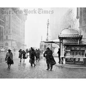  Sleet Storm in Times Square   1938