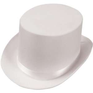 Lets Party By Forum Novelties Inc Satin (White) Adult Top Hat / White 