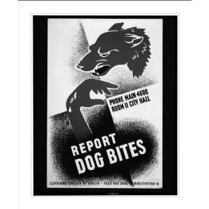  WPA Poster (M) Report dog bites