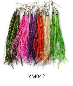 Free wholesale lot 12pair mixed color feather dangle ethnic womens 