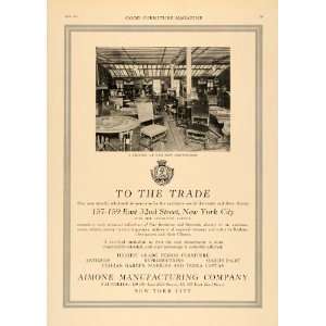  1918 Ad Aimone Manufacturing Company Furniture Showroom 