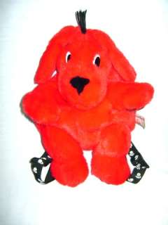 ITEM  Super Cute 16 plush CLIFFORD the BIG RED DOG Toddler Backpack 