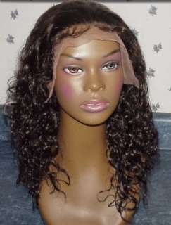GORGEOUS #2 Deep CURL INDIAN Remy HUMAN FRONT LACE Wig  