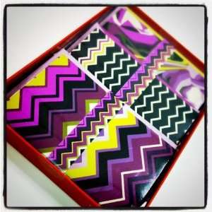   Purple Passione Zig Zag Notecard Note Cards Set