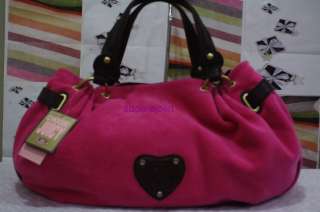 NW JUICY COUTURE TERRY DAY FLUFFY CHERRIES SHOULDER BAG  