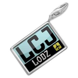 FotoCharms Airport code LCJ / Lodz country Poland   Charm with 