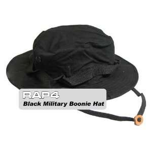  Military Boonie Hat (Black) (Regular Size) Sports 