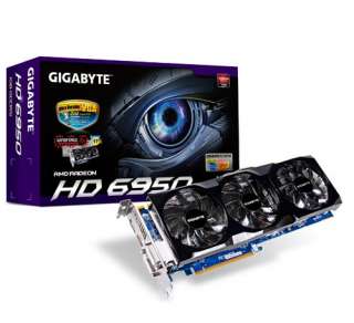 Gigabyte ATI Radeon HD 6950 1GB GDDR5 870MHz HDMI DVI D  