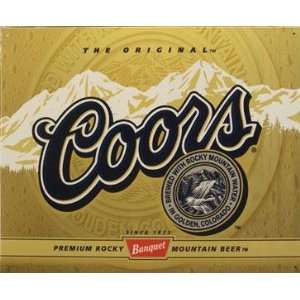 TIN SIGN Coors Label