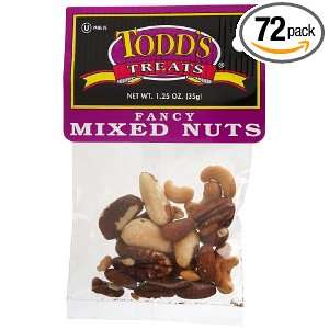 Todds Incorporated Cholesterol Free Fancy Mixed Nuts, 1.25 Ounce Bags 