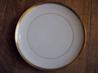 Haviland Limoges 7 1/2 Salad Plates White Gold Encrusted Band 