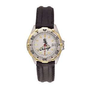   Sox Ladies All Star Watch w/Black Leather Band