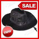   Black BUCKET HUNTING MESH CAP CHIN STRAP NEW WHOLESALE CLOSEOUT SALE