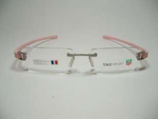 TAG HEUER EYEGLASSES TH 7107 WHITE 007 size 54*18*140 NEW AND 