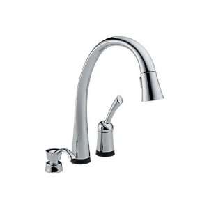   Pull Down Kitchen Faucet With Touch2O Technology And Soap Dispenser