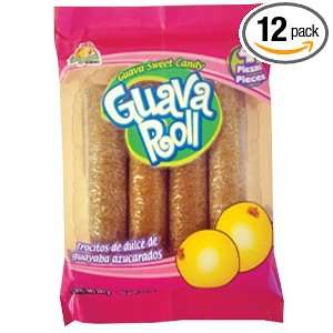 El Azteca Guava Roll, 4 Count Bags (Pack of 12)  Grocery 
