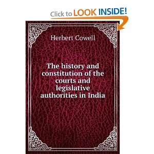   legislative authorities in India Herbert Cowell  Books