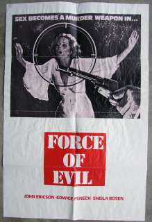 Force of Evil Vintage Edwige Fenech Western Exploitation 1SH Movie 