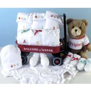  Triplets Welcome Wagon Baby Gift Set Baby