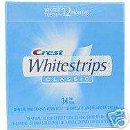 56 CREST CLASSIC Whitestrips White Strips Teeth Whitening Dental 