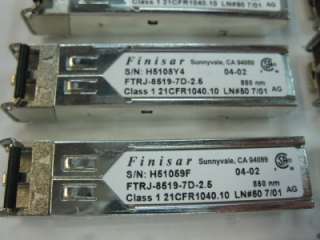 LOT OF 31 x FINISAR FTRJ 8519 7D 2.5 SFP GBIC  