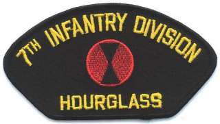 7th INFANTRY DIVISION HOURGLASS WWII MILITARY PATCH  