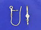 Pair of Jewelry Making Findings 14K Gold Closed Kidney Ear Wire 