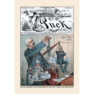  Puck Magazine False Weights and Measures 12x18 Giclee on 