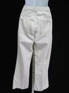 THEORY White Denim Boot Cut Jeans Pants Sz 0  