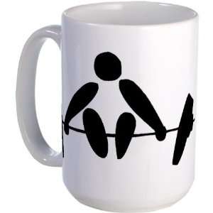  Weightlifter Sports Large Mug by  Everything 