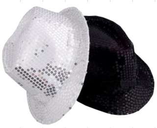 Fedora Trilby Polyester Hat for Mens Womens Black White  