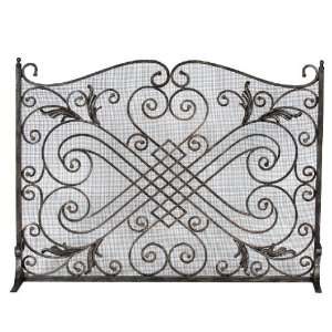 Arched Panel Screenoil Rubbed Bronze Wrought Iron 