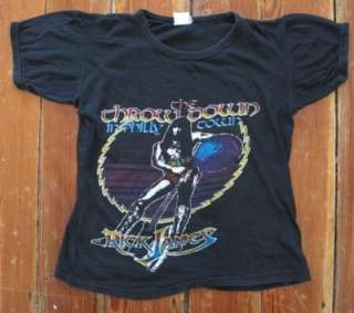   Rare RICK JAMES T shirt Rock Concert tour 80s Thin Soft S  