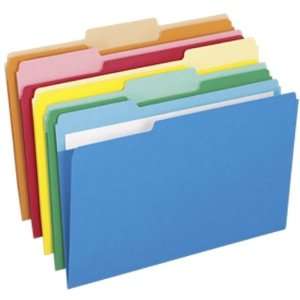  Folder,Full Size Pockets,Legal,1/3 Tab Cut,25/BX,AST 