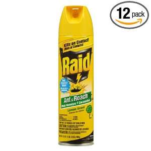  Raid Ant & Roach Killer Lemon 17.5 Ounce Cans (Pack of 