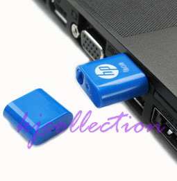 HP 8GB 8G USB Flash Pen Drive Mini Nano Tiny v240b Blue  