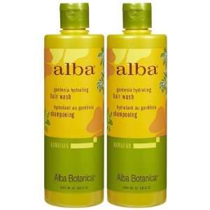 Alba Botanica Hydrating Hair Wash, Gardenia, 12 oz, 2 ct (Quantity of 