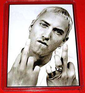 Eminem Giving Finger 8 Mile Style Rap Slim Shady Magnet  