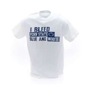  Penn State T Shirt White I Bleed Blue And White Sports 