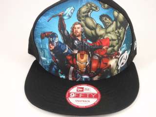Avengers Snap 9FIFTY Snapback Cap New Era Hat Marvel Comic S M Fits 