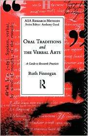   Verbal Arts, (0415048419), Ruth Finnegan, Textbooks   