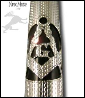 Masonic SILVER Fountain Pen MASONRY made in Italy NEW  