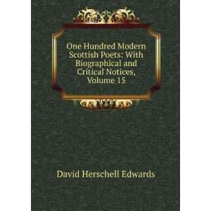   and Critical Notices, Volume 15 David Herschell Edwards Books