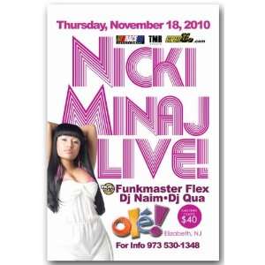   Minaj Poster   LH Concert Flyer  Pink Friday Tour