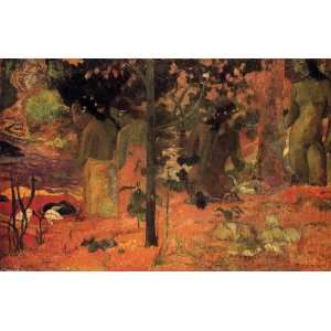   paintings   Paul Gauguin   24 x 16 inches   The Bathers Home