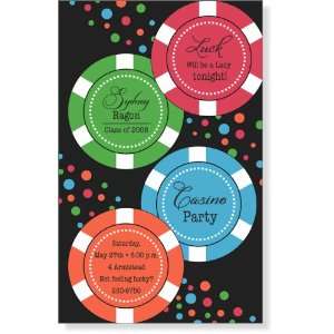  Casino Confetti Invitation Toys & Games