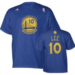  David Lee adidas Navy Name and Number Golden State 