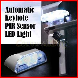 Auto PIR Keyhole Pyroelectric IR Sensor LED Light Lamp  