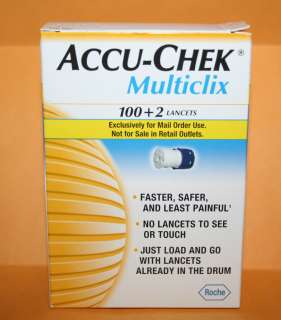 102 ACCU CHEK MULTI CLIX LANCETS 2013 2015 EXP. DATES SHIPS TODAY FAST 
